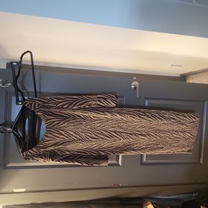 Gold and black Shimmer dress